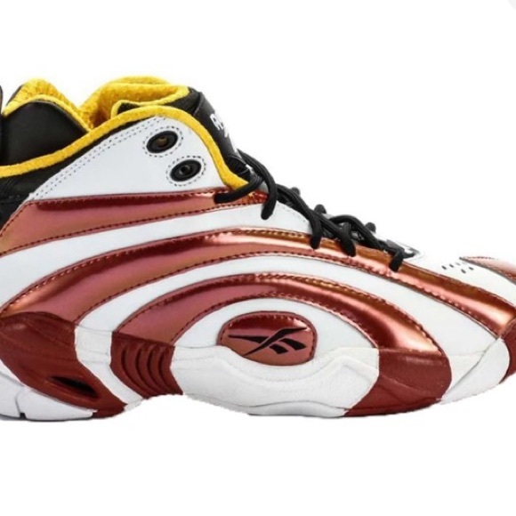 Reebok Shaqnosis OG Men\'s Metallic Red and White Athletic Shoes